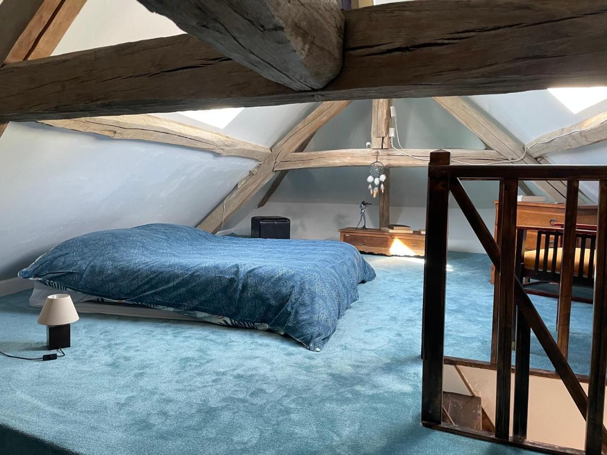 jolie maison de campagne avec piscine intérieur chauffée Fontaine-la-Gaillarde Extérieur photo