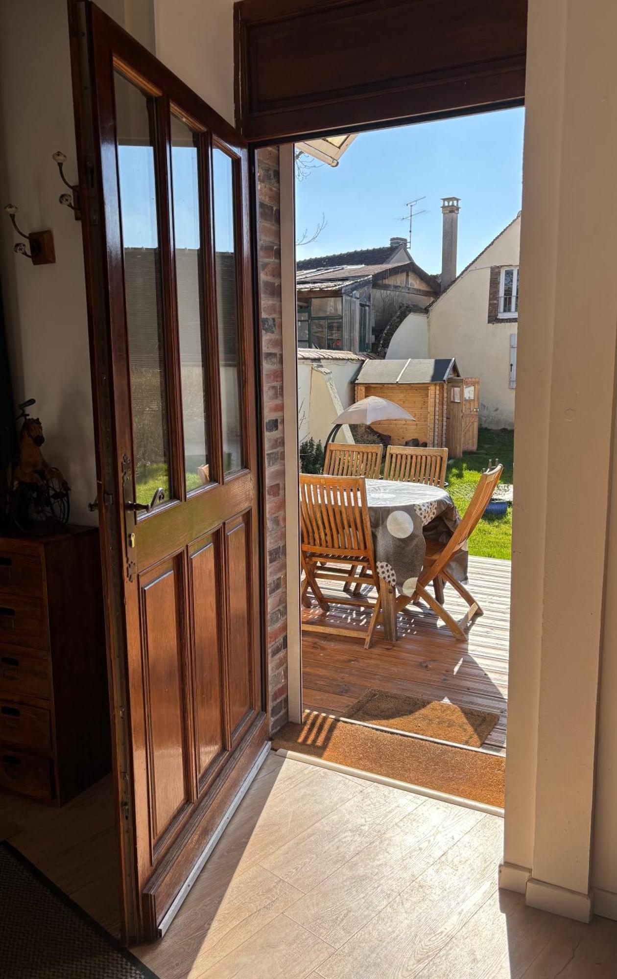 jolie maison de campagne avec piscine intérieur chauffée Fontaine-la-Gaillarde Extérieur photo